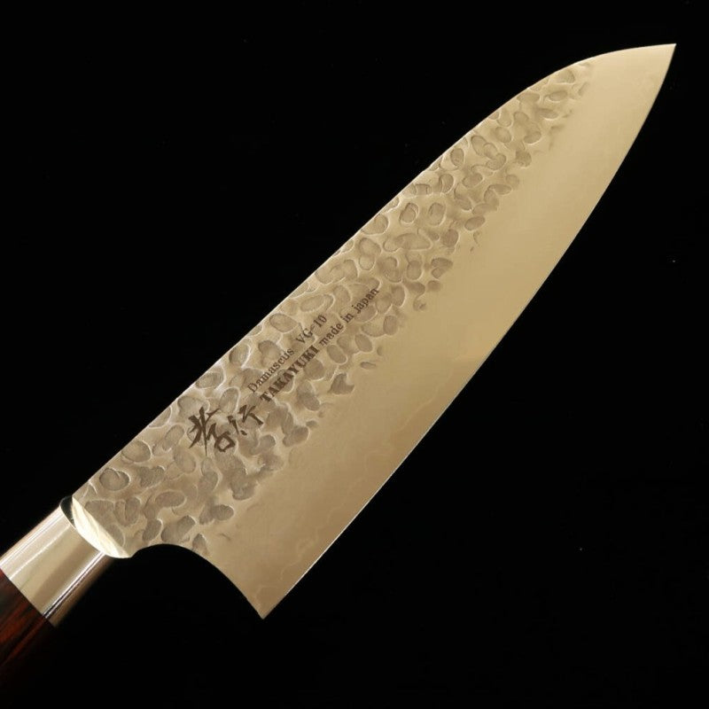 堺孝行 SAKAI TAKAYUKI  VG10 33層 ダマスカス 鎚目 マホガニー柄 (180mm)
