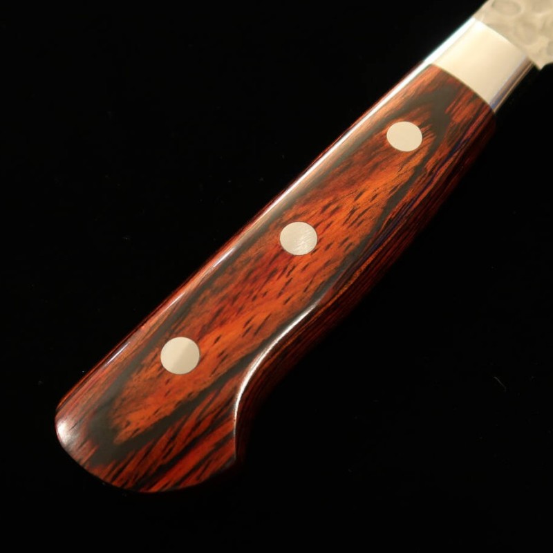 堺孝行 SAKAI TAKAYUKI  VG10 33層 ダマスカス 鎚目 マホガニー柄 (180mm)