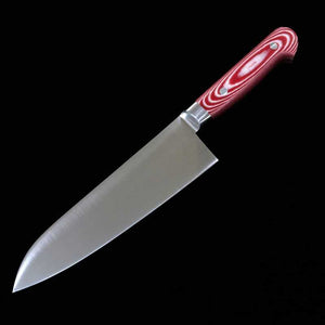SUISIN Santoku INOX PREMIUM Micarta Handle Red/White (180mm)