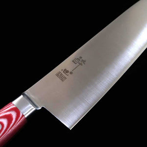 SUISIN Santoku INOX PREMIUM Micarta Handle Red/White (180mm)