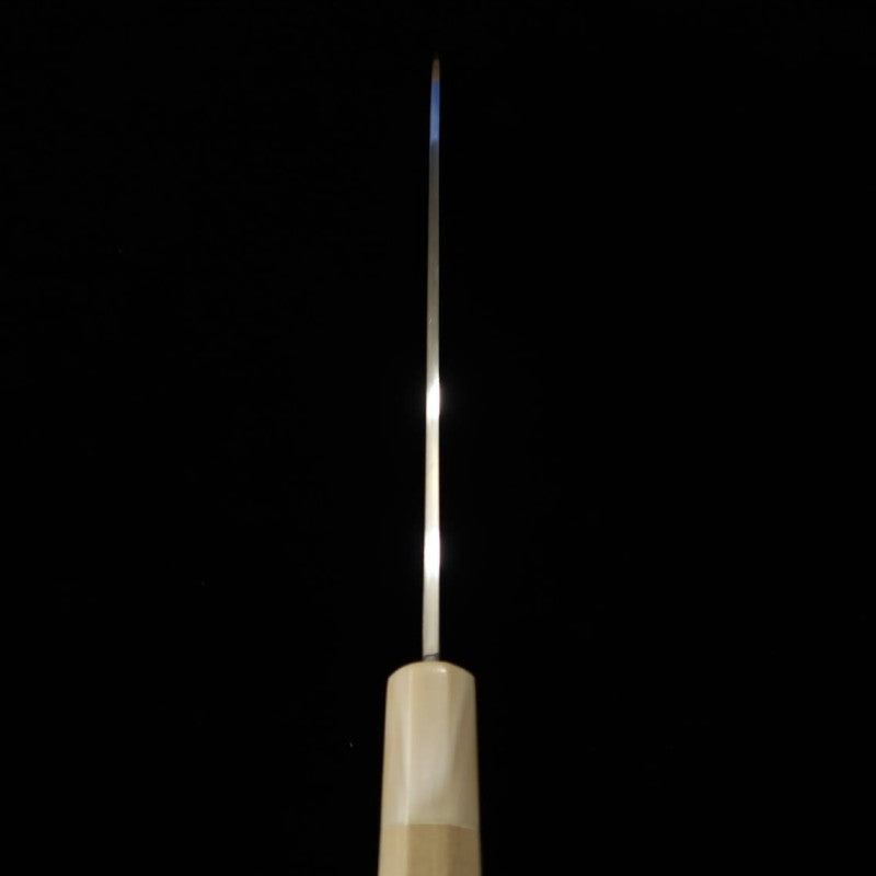 三浦佩 MiuraObidama  片刃牛刀 銀紙三号 霞仕上げ  (240mm)