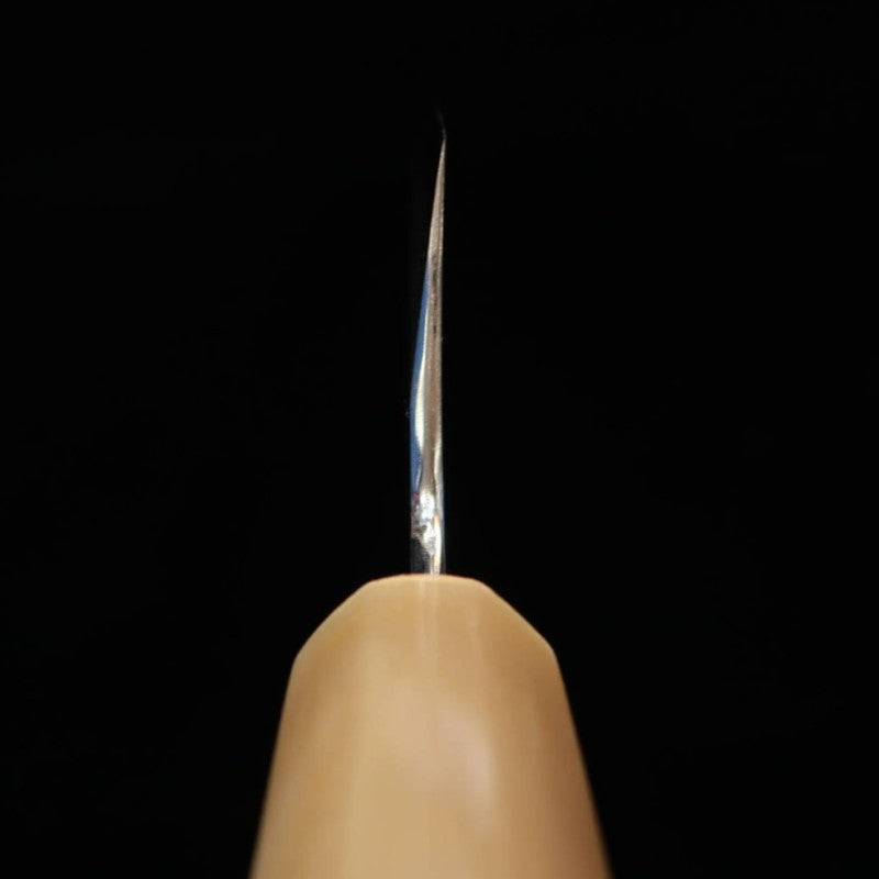 三浦 佩 MIURA Obidama 片刃牛刀 銀紙三号 鏡面仕上げ 朴八角柄  (240mm)