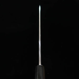 MiuraObidama Gyuto à un seul tranchant, acier bleu n°2, manche ébène avec bague argentée (240 mm)