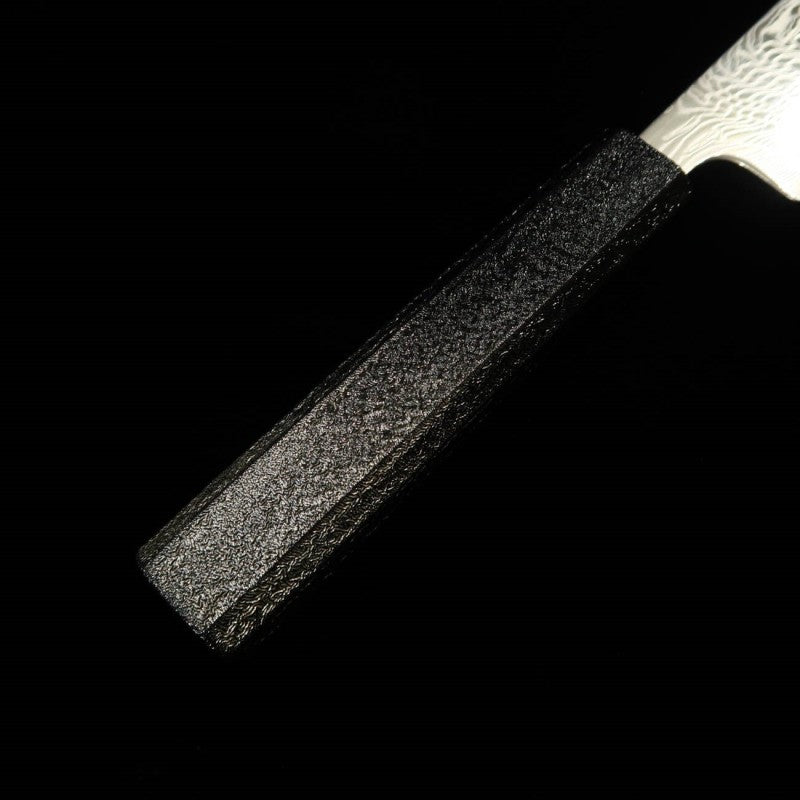 MIURA couteau à trancher (Sujihiki) Uzu-nami inox SLD manche octogonal en chêne laqué (240 mm)