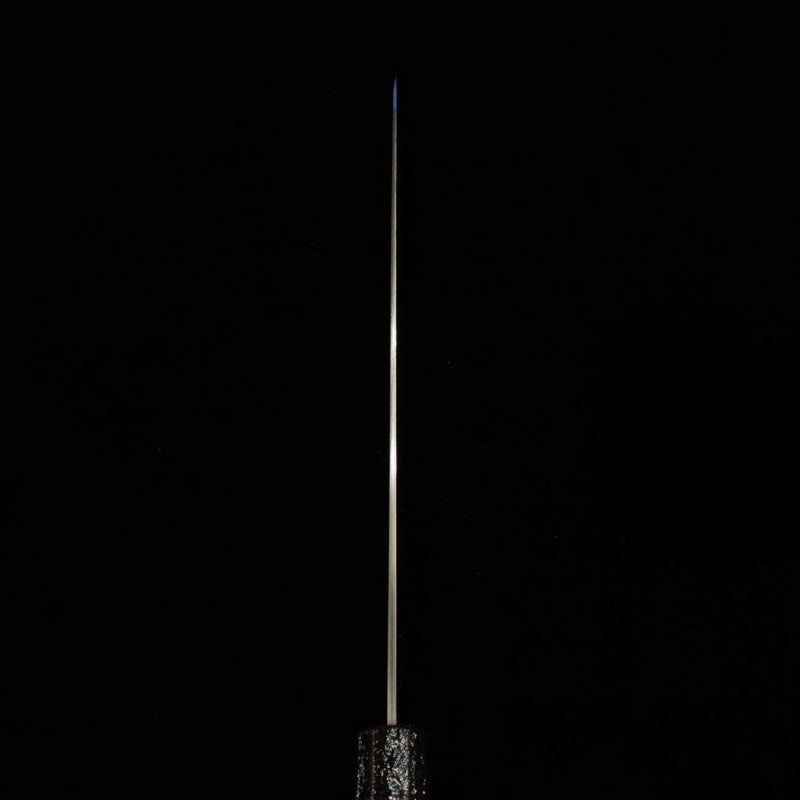 MIURA couteau à trancher (Sujihiki) Uzu-nami inox SLD manche octogonal en chêne laqué (240 mm)