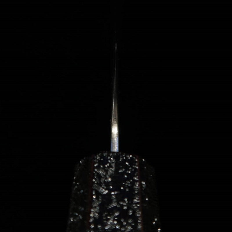 MIURA couteau à trancher (Sujihiki) Uzu-nami inox SLD manche octogonal en chêne laqué (240 mm)