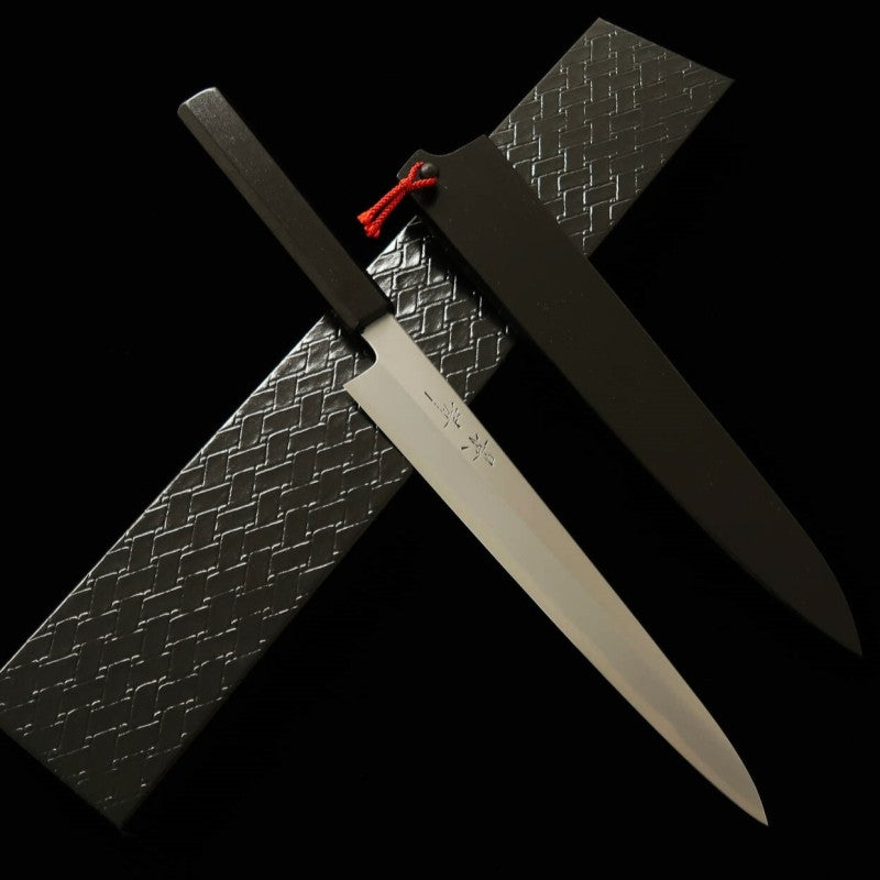 KAGEKIYO Sujihiki Shirogami No.2 lacquered handle (240mm)
