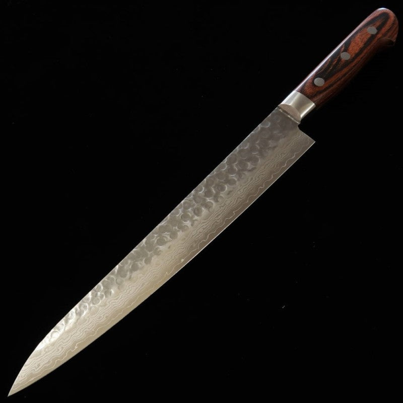 Miura Sujihiki VG-10 Damascus Mahogany Plywood (240mm)