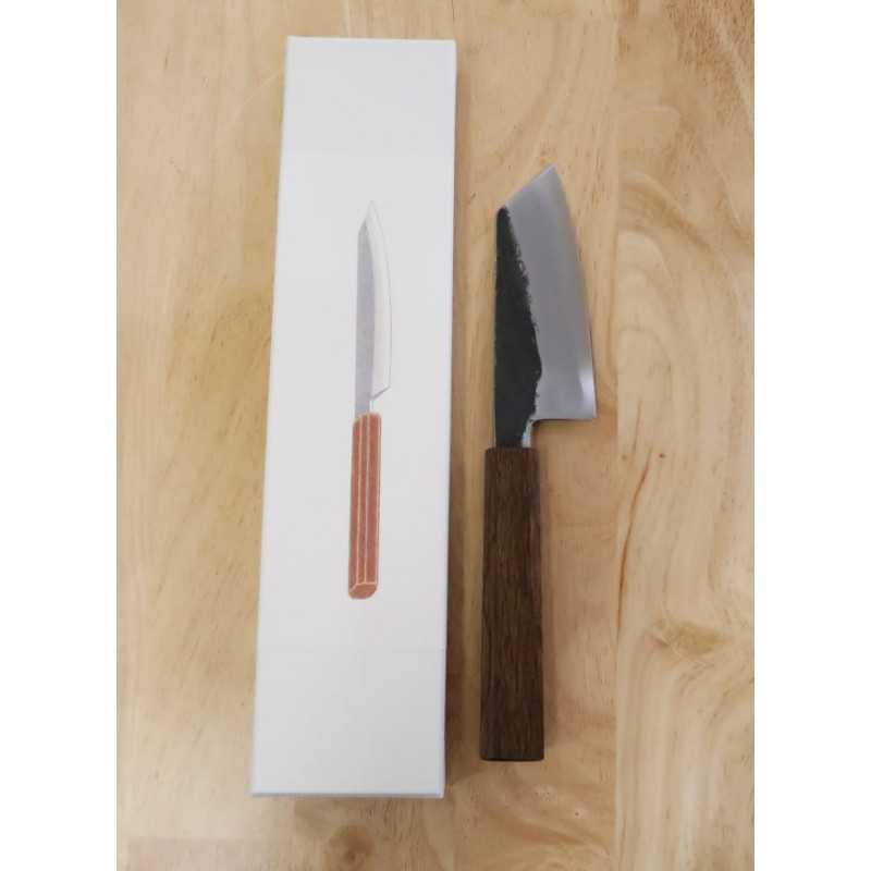 Hado Sumi Acier Blanc No.2 Petit couteau Bunka Manche en chêne laqué (135 mm)