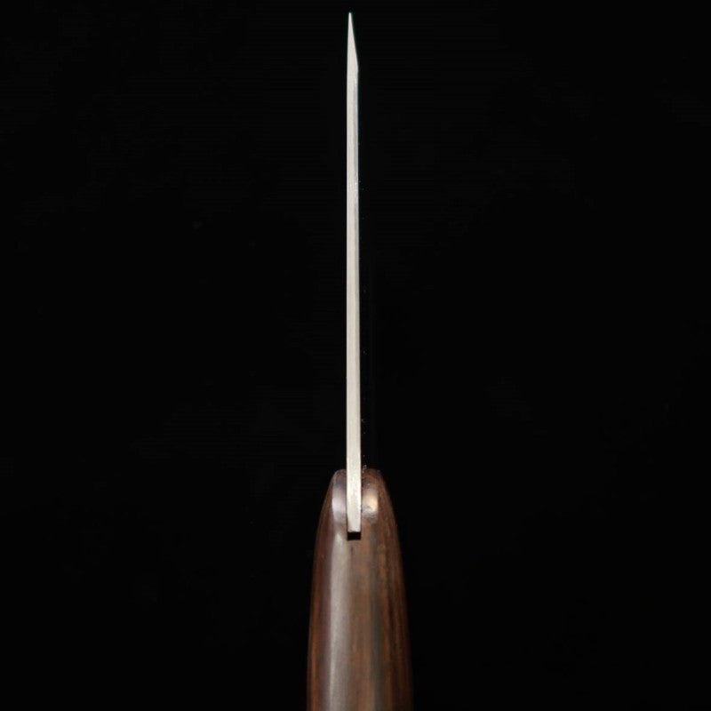 三浦 MIURA 九頭龍川  ステンそば切り包丁 AUS8 鏡面仕上げ 黒檀柄 (300/330mm)