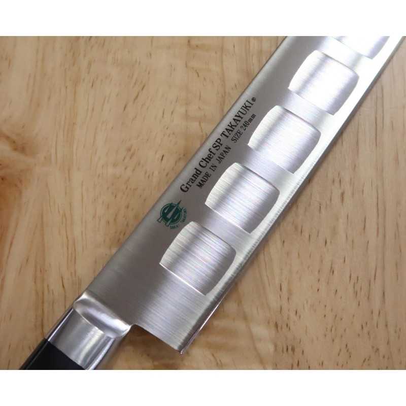 Sujihiki SAKAI TAKAYUKI Grand Chef, acero especial con acabado alveolado para diestros (240/270mm)