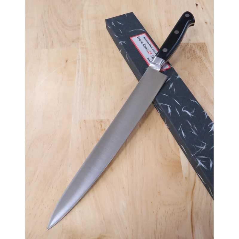 Sujihiki SAKAI TAKAYUKI Grand Chef, acero especial con acabado alveolado para diestros (240/270mm)