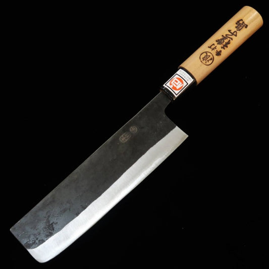 Nakiri IKENAMI HAMONO White Steel No.1 Sakura Pattern (170mm)