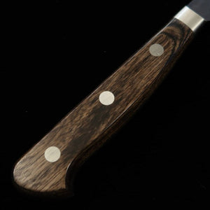 Miura MIURA Sujihiki Acier Bleu Super, martelé, finition noire, manche brun foncé (240 mm)