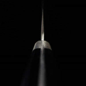 Miura MIURA Sujihiki Aogami Super, martelé, finition noire, manche en bois composite noir (240mm)