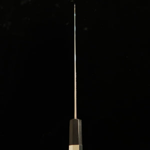 Sujihiki TADOKORO HAMONO Makoto Mirror Finish Ginsan Steel Ebony Silver Wrap Handle (240mm) 