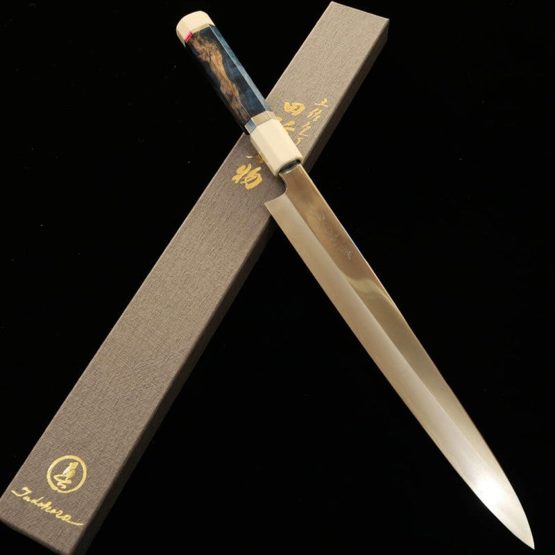 Tadokoro Hamono TADOKORO HAMONO Makotosaku espejo, acero Gingami nº3, sujihiki, madera estabilizada (270 mm)