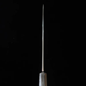 SUISIN Mizuhonyaki Ikeda Miwa Acier Blanc n°1, manche en ébène, fourreau en magnolia, couteau à trancher japonais (270 mm)