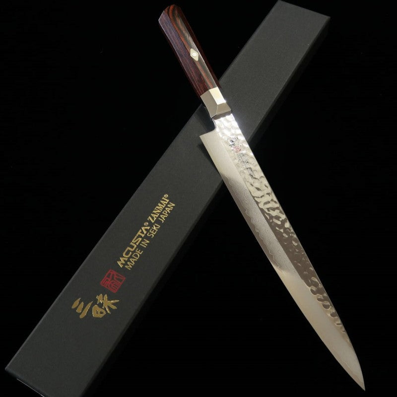 三昧MCUSTA ZANMAI シュプリーム ハンマード VG-10 ダマスカス 筋引 (240/270mm)
