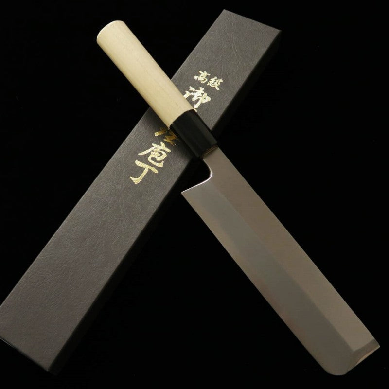 MIURA Miura Usuba Shirogami #2, acabado kasumi, mango de magnolia (180-210 mm)
