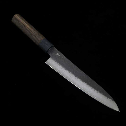 SHIZU TAKUMI GEN VG-10 Forjado negro Damasco Cuchillo utilitario (160 mm)