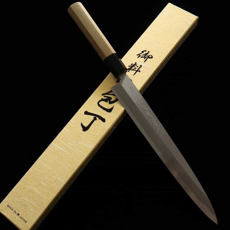 郷右馬允義弘 YOSHIHIRO  青紙二号 柳刃  (240-300mm)