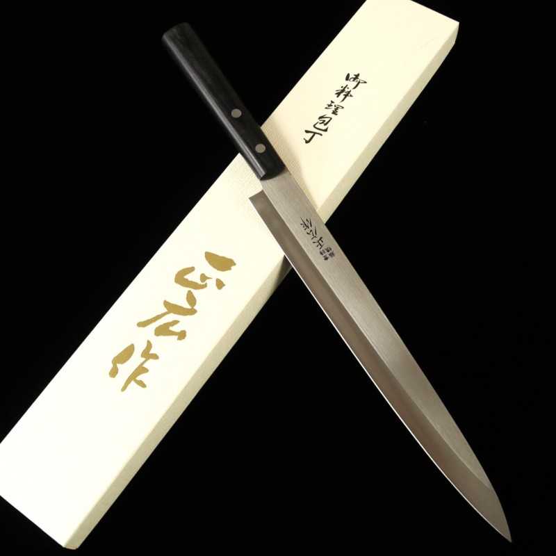 Yanagiba Masahiro, stainless steel with black plywood (200-270mm)