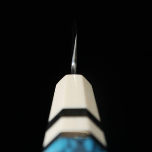 Yanagiba MIURA Obidama VG10 mirror finish turquoise custom handle (300mm) 