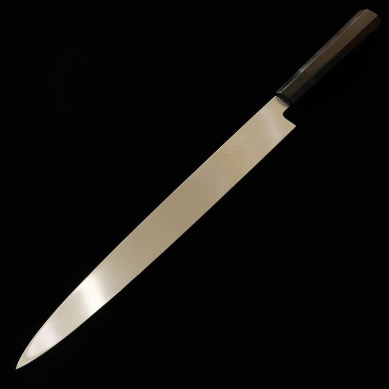 Yanagiba MIURA Ginsan Steel with Ebony Handle, Magnolia Sheath, (330mm) 