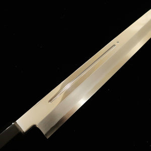 MIURA Gin-3 con canal de sangre Mango de ébano con virola de plata Funda de magnolia Yanagiba (330 mm)