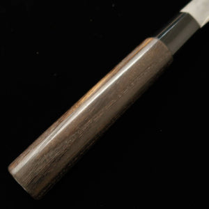 三輪 MIWA 柳刃 白紙一号 黒打ち 焼栗柄 (240mm)