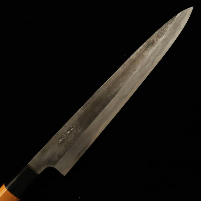 三輪 MIWA 柳刃 白紙一号 黒打ち 欅柄 (270mm)