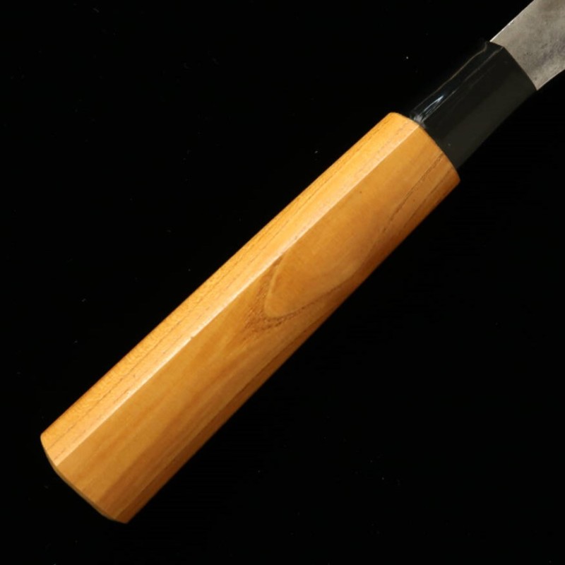 三輪 MIWA 柳刃 白紙一号 黒打ち 欅柄 (270mm)