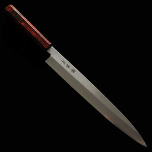 Sakai Takayuki Molybdenum Steel Nanairo Wine Tortoiseshell Yanagiba (270/300mm)