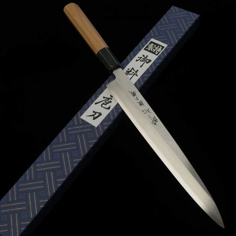 SUISIN Suisin Yanagiba Gin-san nº3, mango octogonal de ichii (240-300 mm)