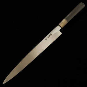 Suisin SUISIN, œuvre de Itsuo Doi, Hayate, acier Aogami n°2, Yanagiba, finition Honkasumi (300 mm)