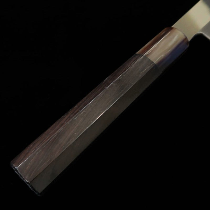 Yanagiba SUISIN Honyaki Miwa Ikeda Aogami No. 2 Ebony Handle with Magnolia Sheath (300mm)