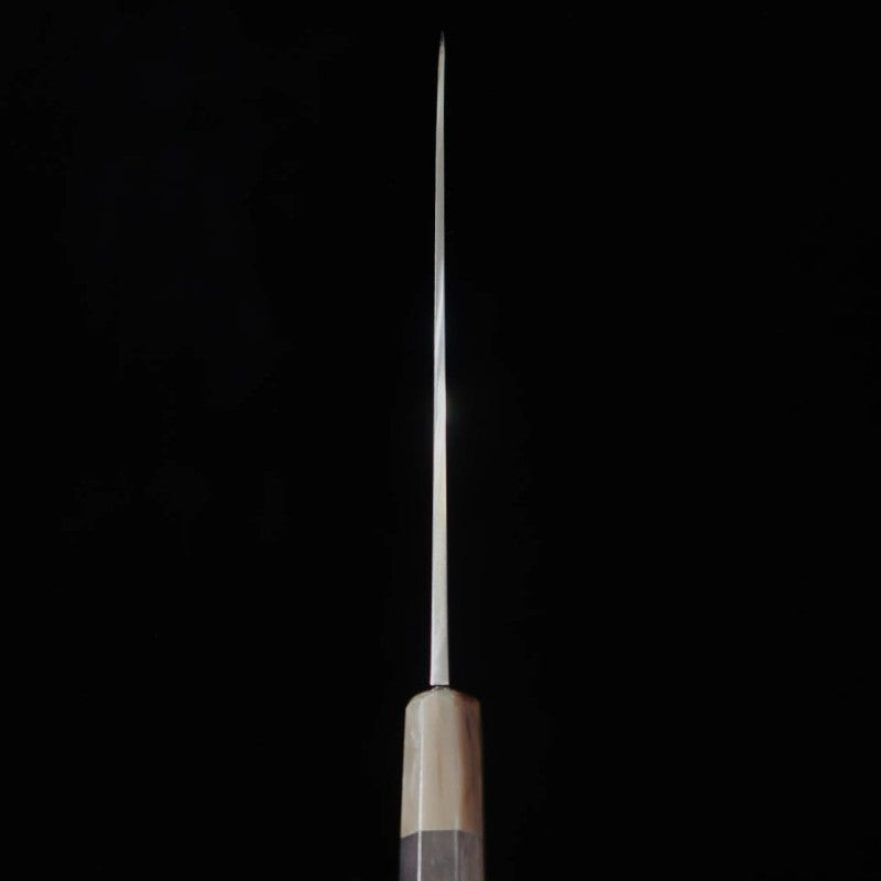 Yanagiba SUISIN Honyaki Miwa Ikeda Aogami No. 2 Ebony Handle with Magnolia Sheath (300mm)