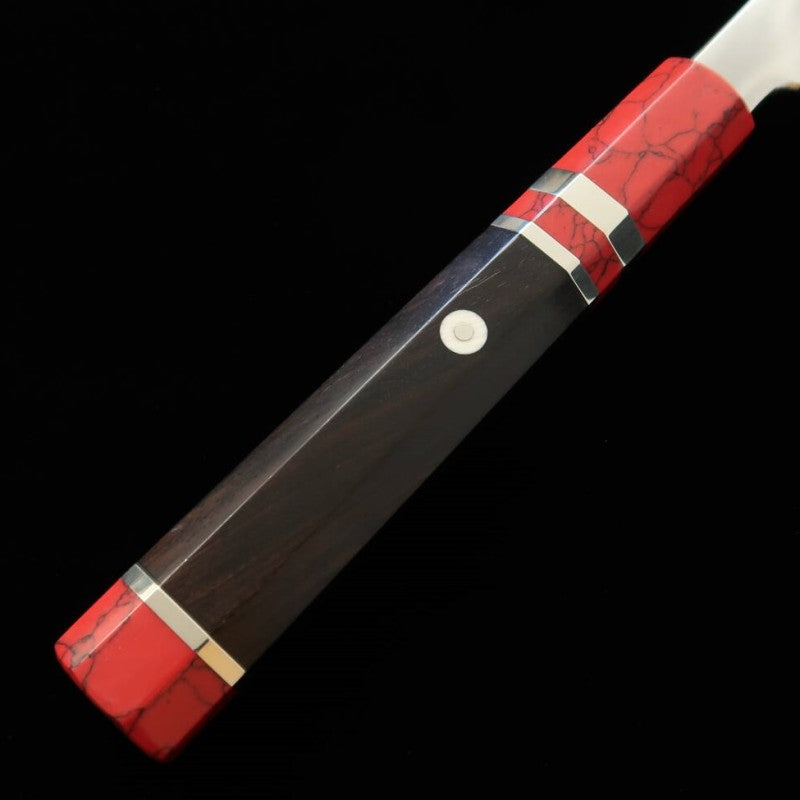 Yanagiba TADOKORO HAMONO Makoto Mirror Finish Ginsan Steel Ebony Handle (300mm)