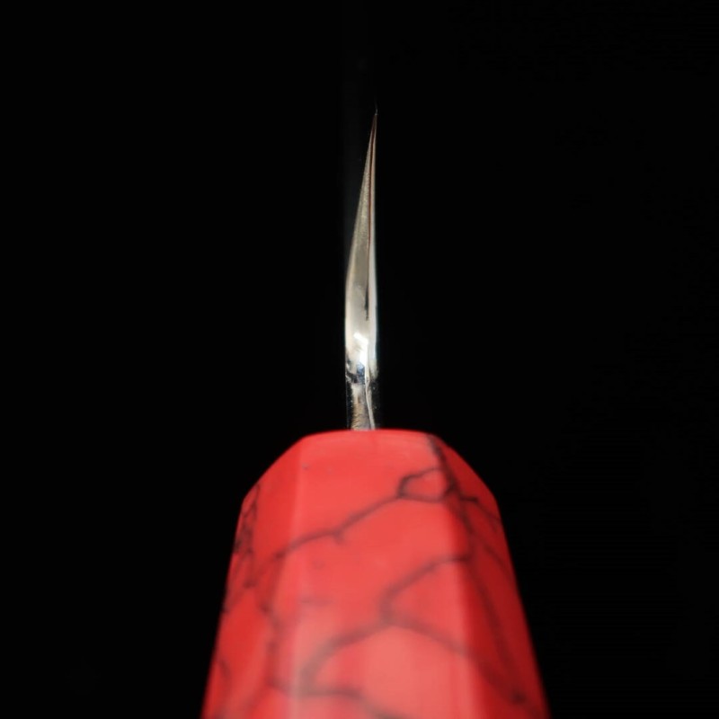 Yanagiba TADOKORO HAMONO Makoto Mirror Finish Ginsan Steel Ebony Handle (300mm)