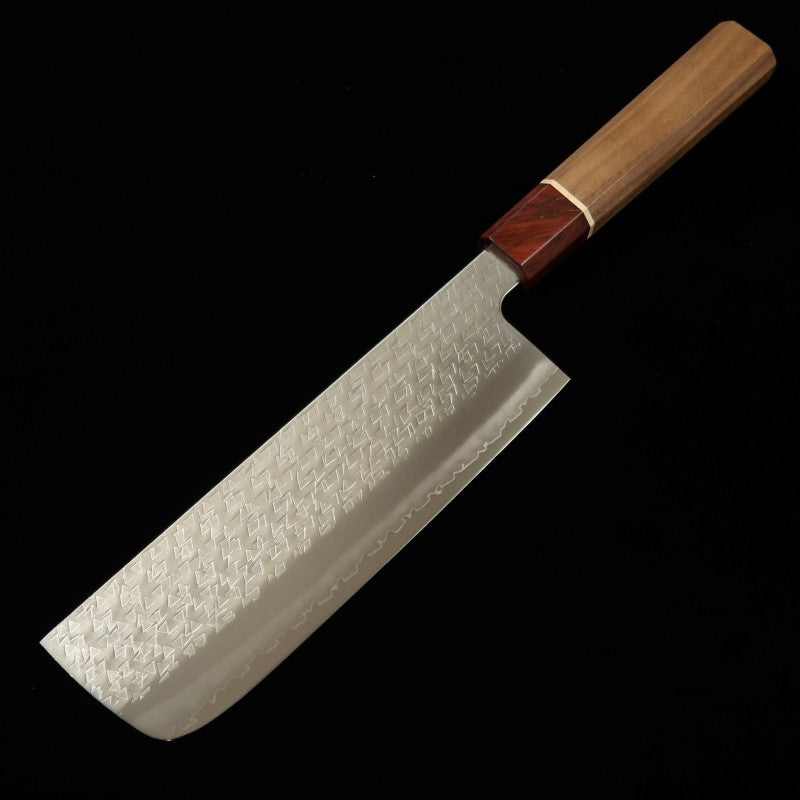 Miura Fubuki Nakiri SG2 Hammered Walnut Handle (165mm) 