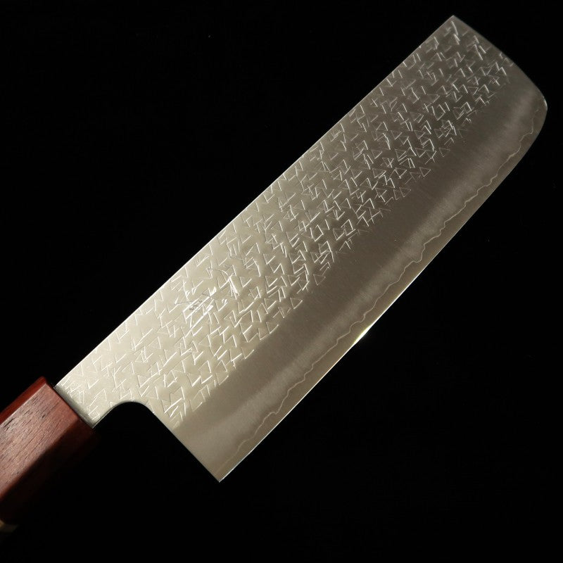 Miura Fubuki Nakiri SG2 Hammered Walnut Handle (165mm) 