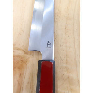 Kagekiyo Acier Blanc No.1 Laque rouge urushi, Petty (150mm)
