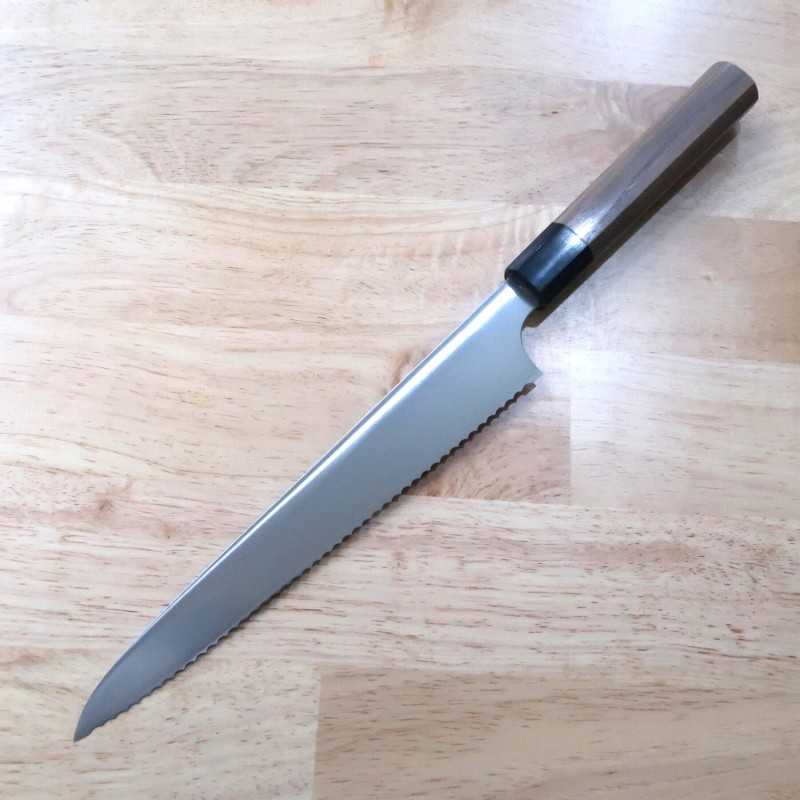 景清 KAGEKIYO ステンレス ウォルナット八角柄 パン切り (240mm)