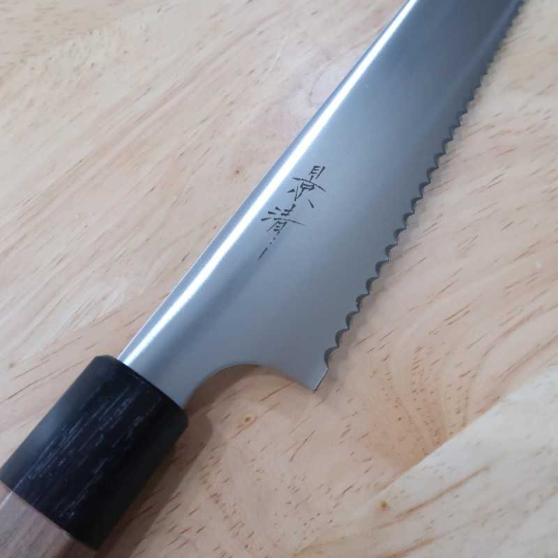 景清 KAGEKIYO ステンレス ウォルナット八角柄 パン切り (240mm)