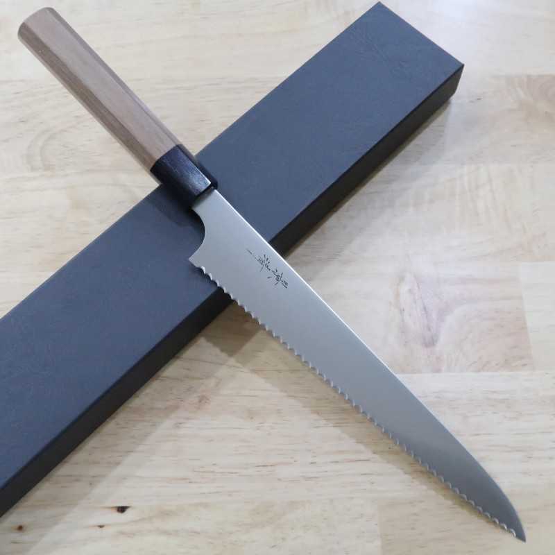 景清 KAGEKIYO ステンレス ウォルナット八角柄 パン切り (240mm)