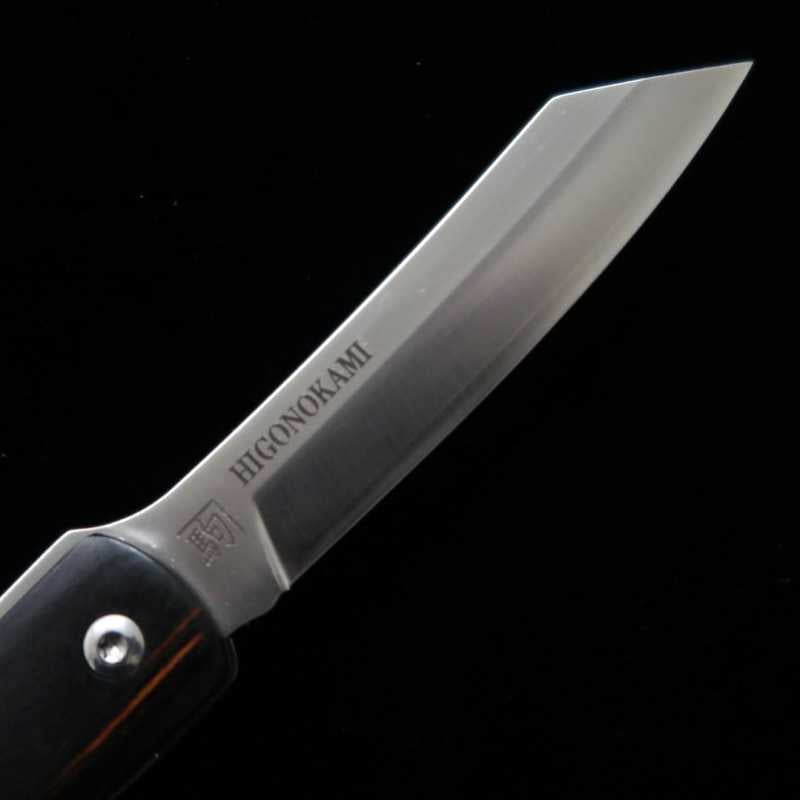 Japanese Folding knife HIGONOKAMI Liner Lock VG10 Black Handle (70mm)