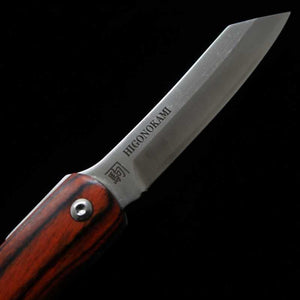 Japanese Folding knife HIGONOKAMI Liner Lock VG10 Mahogany Handle (70mm)