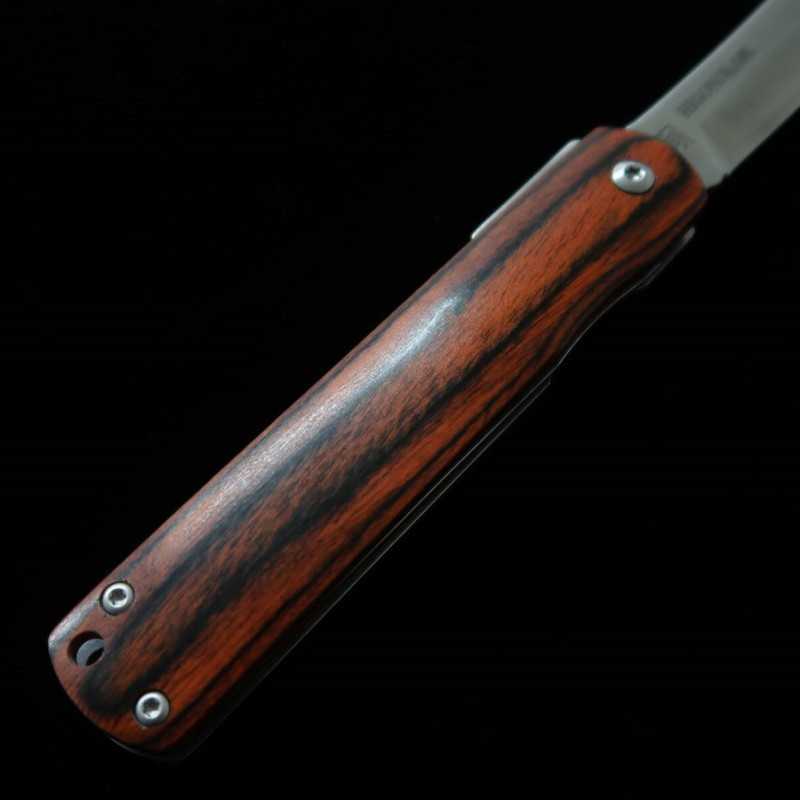 Japanese Folding knife HIGONOKAMI Liner Lock VG10 Mahogany Handle (70mm)