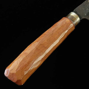 カニマン鍛治工房 シマ包丁（両刃 白紙二号 タカチ柄 (180mm)